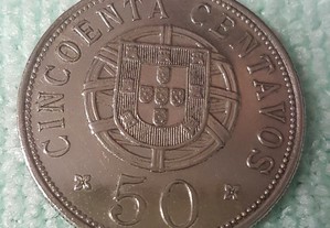 Moeda 50 Cincoenta Centavos Angola 1927