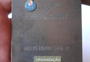 Placa Rallye Cidade de Fafe 1995 fc porto