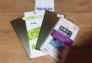 Película de vidro temperado para Nokia (Vários modelos)