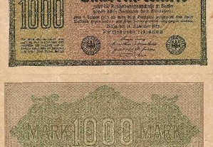 Alemanha(Rep.Weimar) - Nota de 1000 Mark 1922-bela