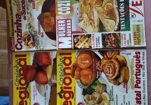 Lote 4 revistas de Culinária