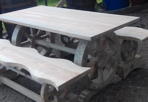 mesa de madeira pinho