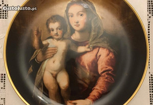 Prato ng porcelanas a virgem e o menino