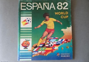 Caderneta de cromos de futebol Mundial Espanha 82