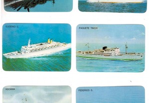 Coleção completa de 12 calendários sobre Navios 1989