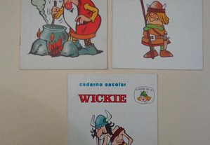 Antigos cadernos escolares Vickie - Wickie
