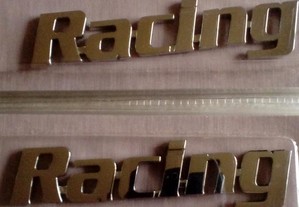 Emblema " Racing " Cromado 3d