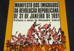 Livro Manifesto dos Emigrados da Revolução Republicana de 31 de Janeiro de 1891