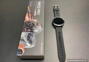 Relógio Smartwatch HW23 Pro, com chamadas (Novo) silicone Preto