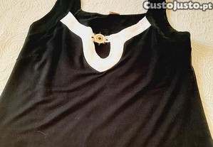 Vestido preto marinho 40