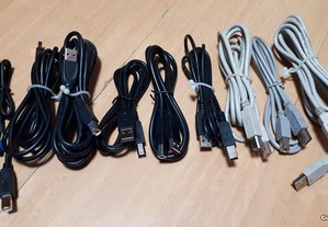 Lote de cabos USB