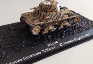 * Miniatura 1:72 Tanque/Blindado/Panzer/Carro Combate M13/40 Littorio (Itália 1942)