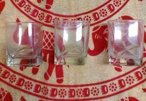 3 copos vidro