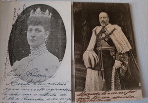 2 Postais Monarquia Inglesa 1905