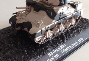 Miniatura 1:72 Tanque/Blindado/Panzer/Carro Combate M3 GRANT MK.1 (U.S.A. 1943)
