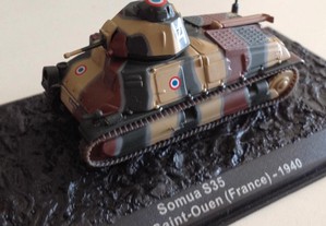 Miniatura 1:72 Tanque/Blindado/Panzer/Carro Combate SOMUA S35 (França 1940)