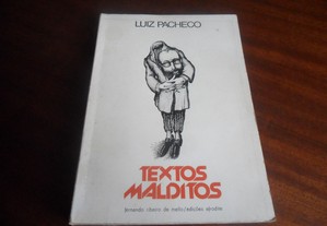 "Textos Malditos" de Luiz Pacheco - 1ª Edição de 1977 - AFRODITE