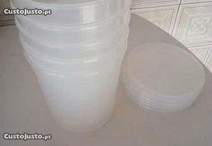 1000ml C/Tampa Taça plástica branca take away para sopa