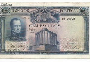 Espadim - Nota de 100$00 de 1928 - Escassa