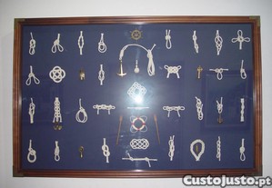 Quadro de nós da marinha.
