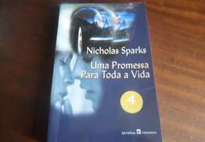 "Uma Promessa para Toda a Vida" de Nicholas Sparks - 4ª Edição de 2001