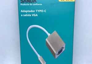Adaptador Type-C (USB-C) para VGA (MacBook/Samsung/etc)