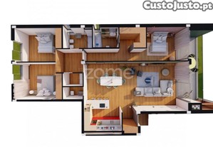 Apartamento T3 Novo Em Fonte Arcada, Póvoa De...