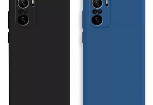 2 Capas azul e preta para Xiaomi Note 10 novas