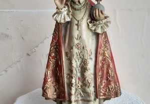 Grande Escultura Menino Jesus de Praga