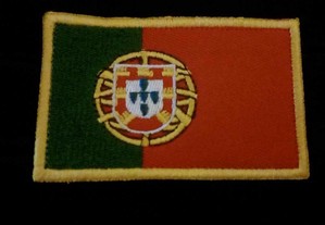 Bandeira Portugal velcro para colar em mochilas roupas malas