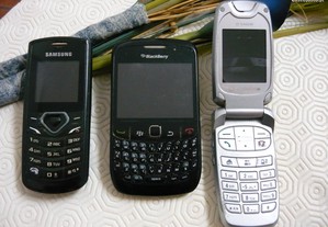 Telemóveis BlackBerry/Sagem/Samsung - Avariados