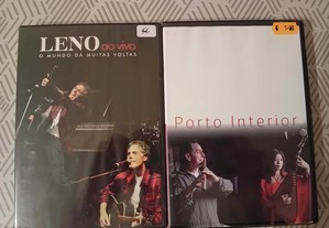 Dvd Musical Leno ao Vivo e Cd Porto Interior (Rão Kyao)