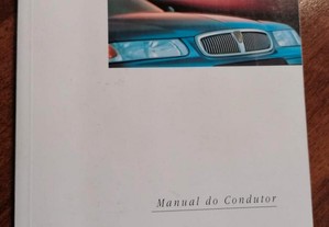 Manual do condutor Rover 400