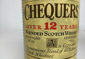 Whisky Chequers + 12 Anos - RARO
