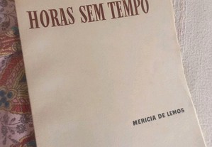 Merícia de Lemos Horas Sem Tempo poesia primeira edição
