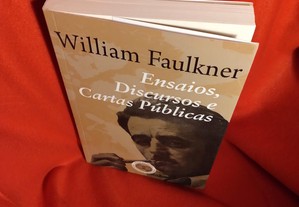 Ensaios, Discursos e Cartas Públicas, de William Faulkner. Novo.