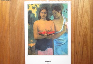 Calendário "Olivetti" 1989 - Pinturas de Gauguin