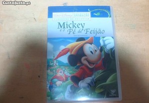 2 Dvds classicos Disney mickey e o pé de feijao a lebre e a tartaruga 