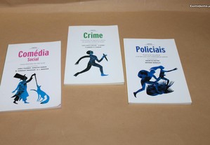 3 Livros de Contos-Crime/Policiais/Comédia Social