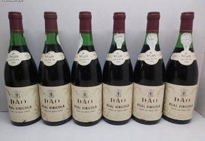 6 garrafas de vinho tinto colheita 1983