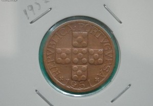 166 - República: XX centavos 1951 bronze, por 4,00
