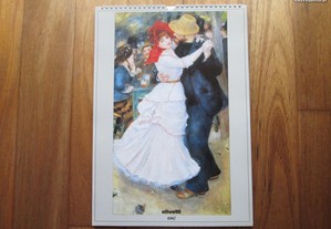 Calendário "Olivetti" - 1987 - Pinturas de Renoir