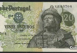 Espadim - Notas de 20$00 de 1971 - Novas