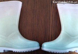 Botas Borracha 27 Botins Impermeveis 27 Criana Menina