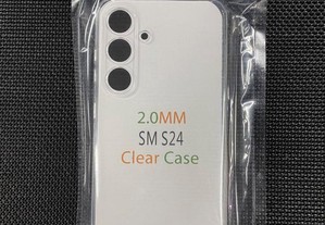Capa de silicone com protecção de câmara traseira para Samsung Galaxy S24