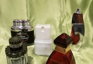Lote de 5 Embalagens Perfume Vazias P/ Coleção