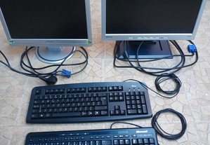 Monitores e teclados melhor oferta