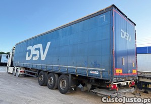 Semi reboque Schmitz com plataforma Retractil Dhollandia  retaguarda