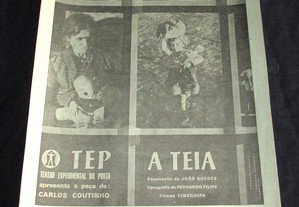 Brochura Teatro António Pedro Peça A Teia 1977
