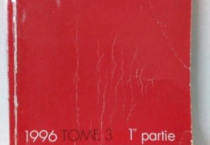 Catálogo de Selos - Yvert et Tellier - Timbres d`Europe de l`Ouest -Tome 3 -1ª parte 1996